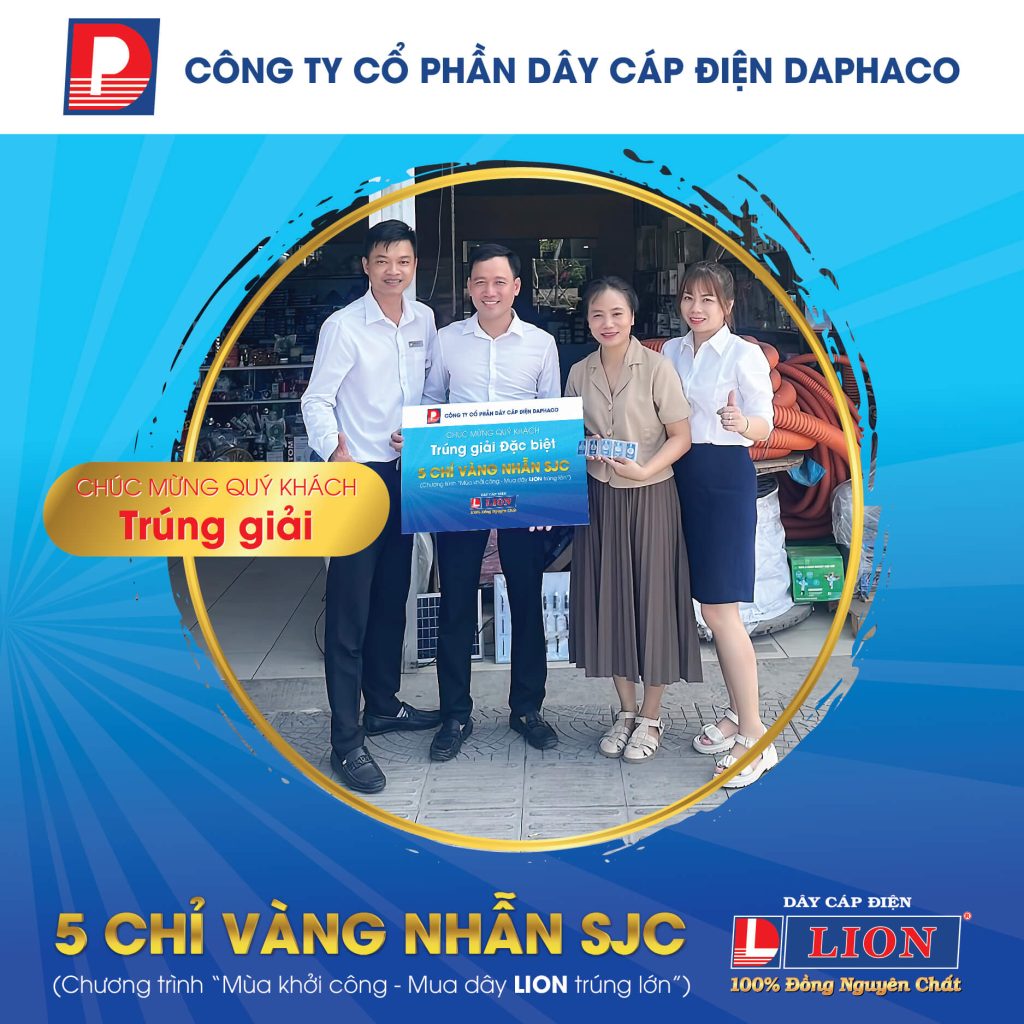 BÙNG NỔ NIỀM VUI – DAPHACO CÔNG BỐ KẾT QUẢ CHƯƠNG TRÌNH “MUA DÂY LION TRÚNG LỚN” DÀNH CHO ĐẠI LÝ, CỬA HÀNG